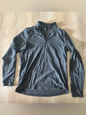 Men's Charcoal Quarter-Zip Pullover